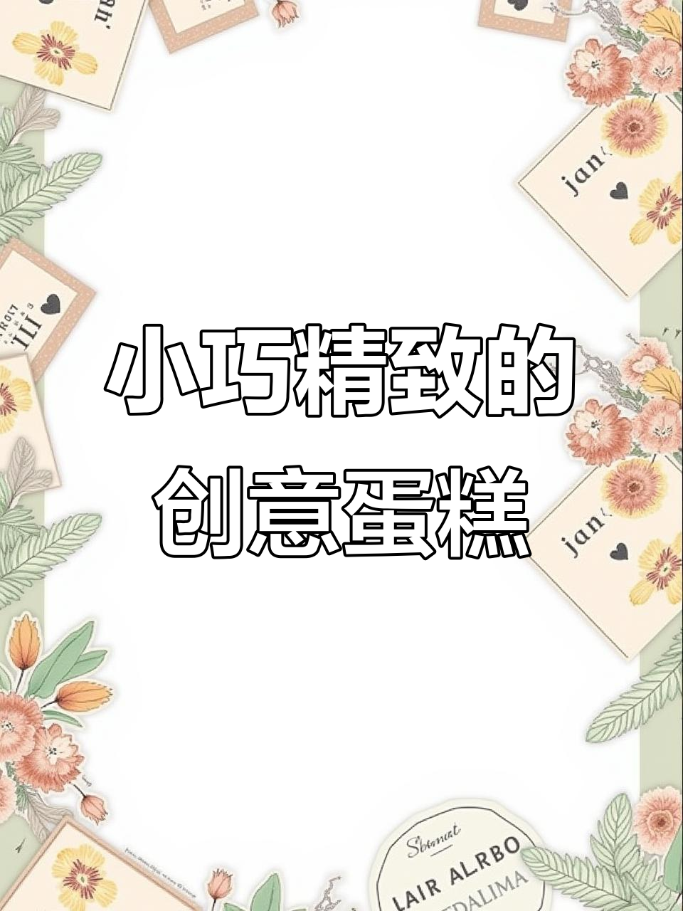 库洛米、奥利奥蛋糕大变身,四寸小蛋糕也能超酷!