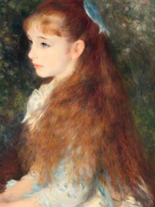 邂逅 19 世纪印象之美:印象派少女画像与当下审美潮流的碰 这幅画作是皮埃尔奥古斯特雷诺阿