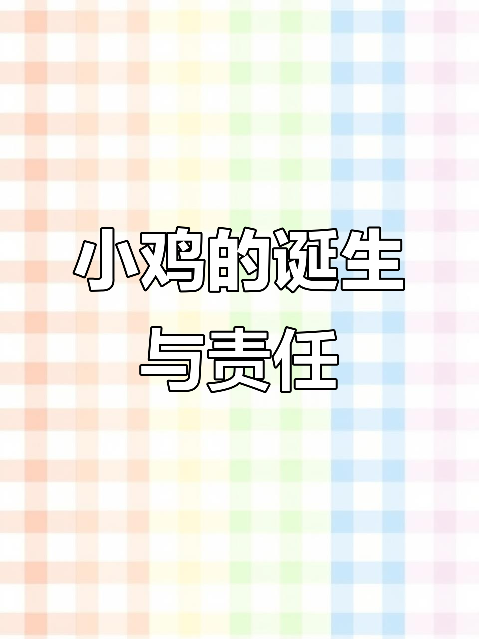 鸡蛋哥哥的故事:从蛋壳到小鸡,学会担当与成长