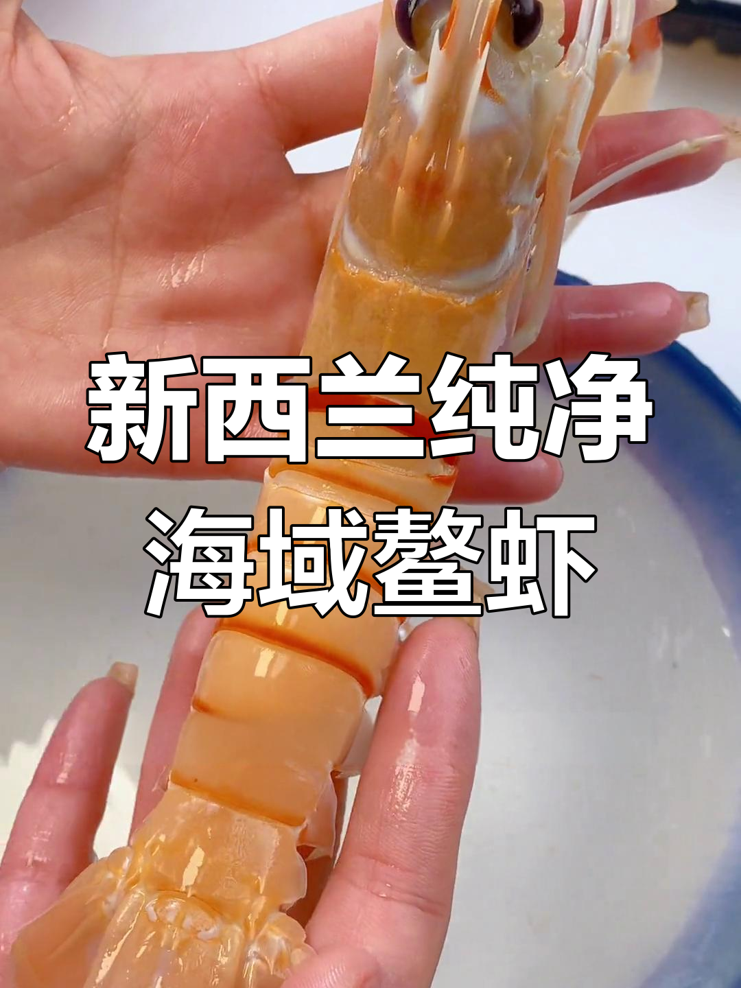 矿泉水解冻的鳌虾,鲜美无比!