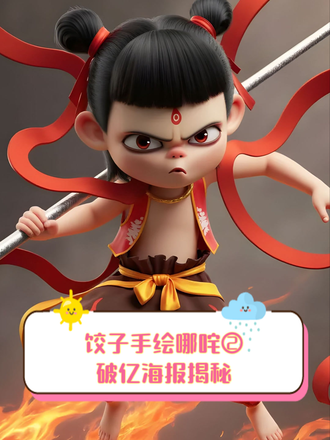 饺子手绘哪咤②破亿海报揭秘