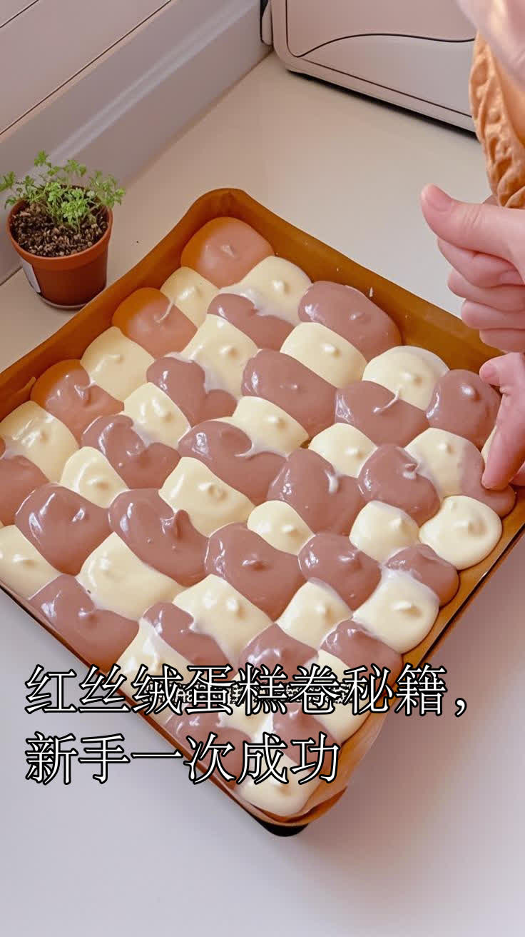 红丝绒蛋糕卷秘籍，新手一次成功