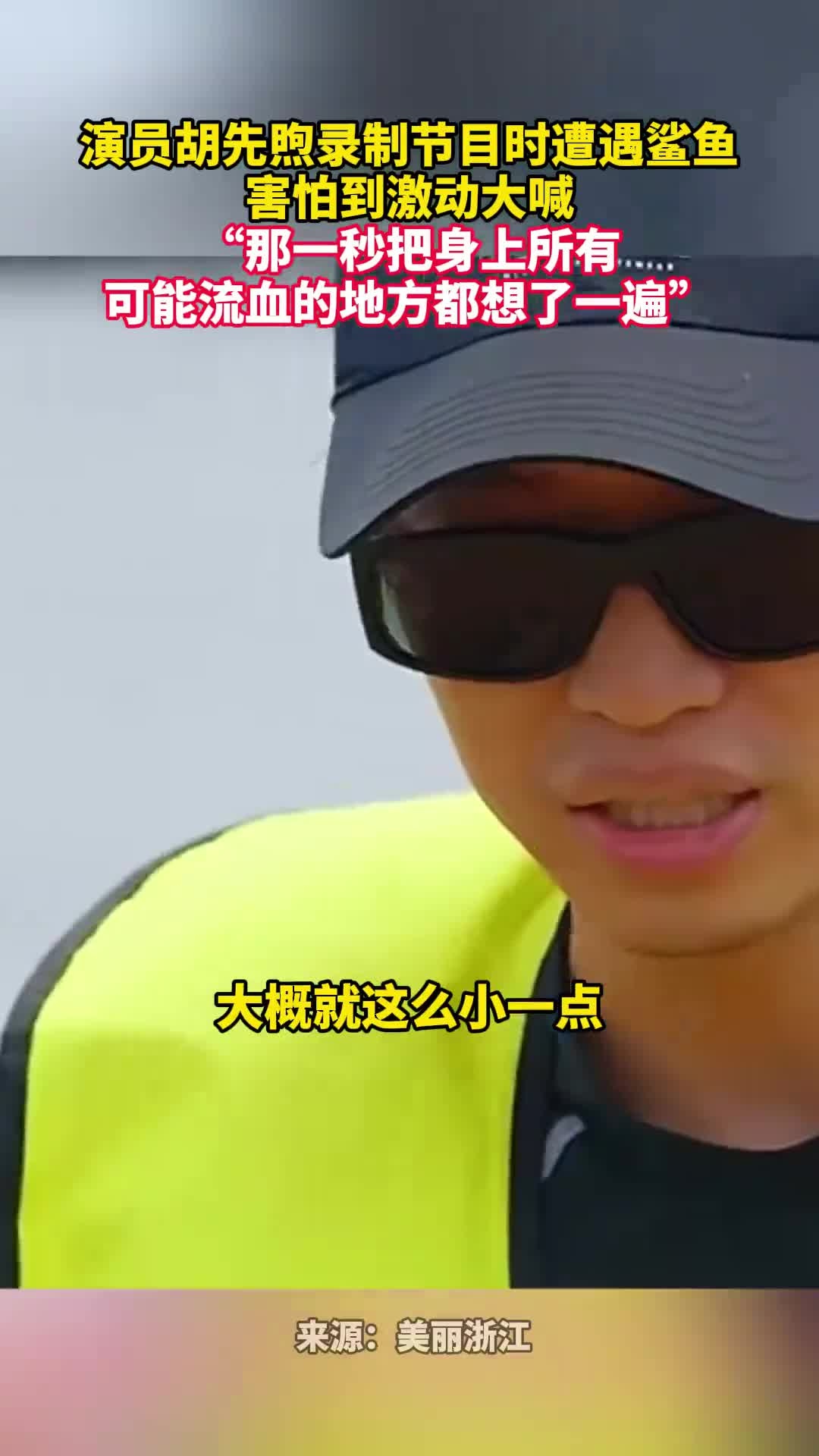 演员胡先煦录制节目时遭遇鲨鱼,害怕到激动大喊“那一秒把身上所有可能流血的地方都想了一遍”