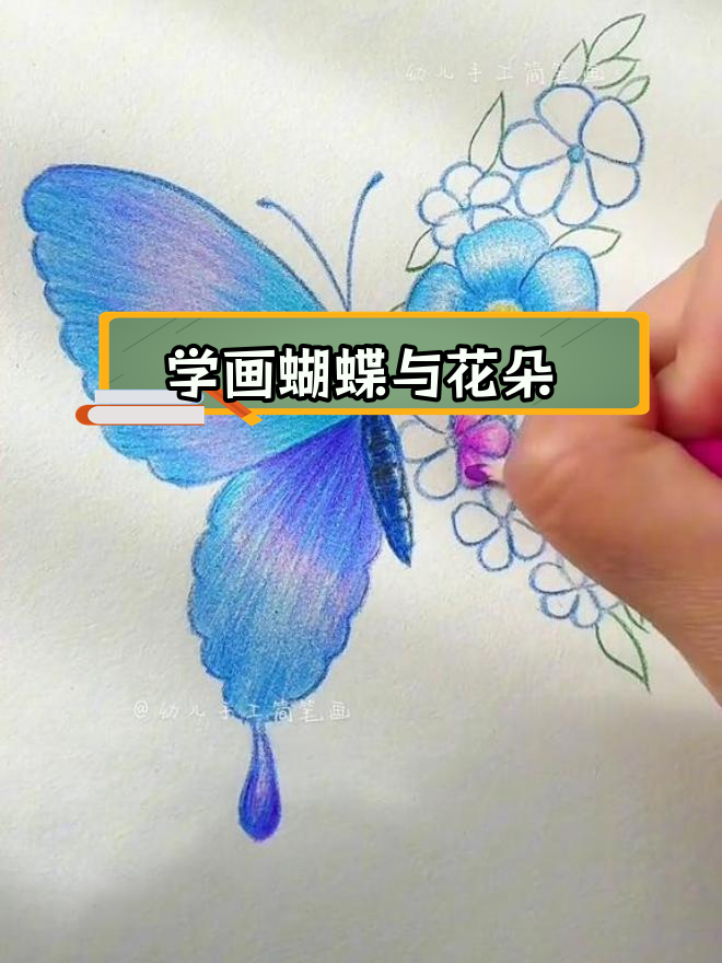 简单几步画出蝶恋花