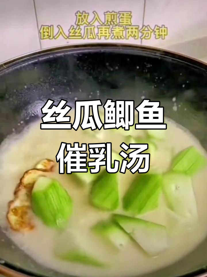 产后恢复必备丝瓜鲫鱼汤,催乳又营养