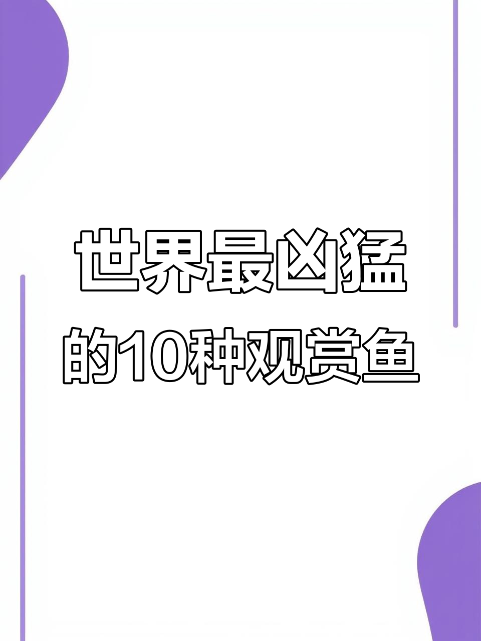 十大凶猛观赏鱼，鳄雀鳝、罗汉鱼榜上有名