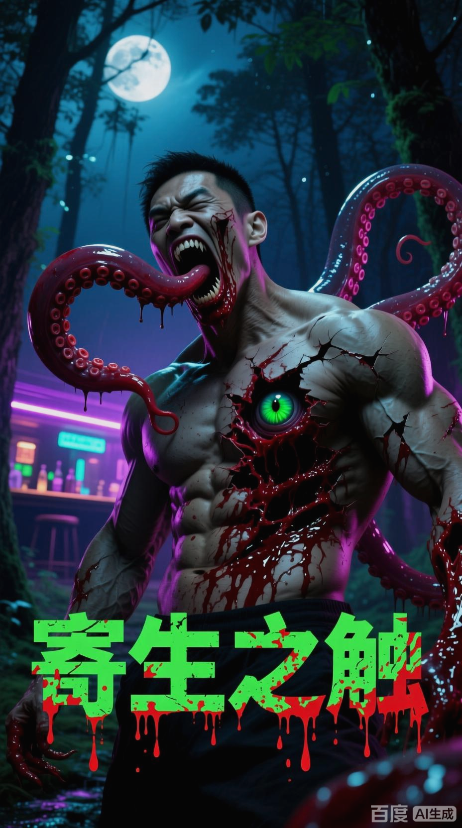 触手怪寄生虫控制肌肉男