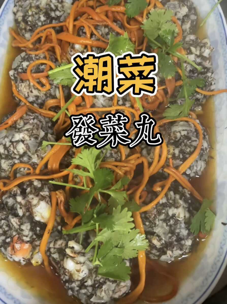 潮汕菜系-发菜丸