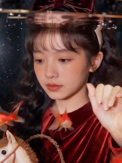 金鱼伴我拍写真,梦幻到哭