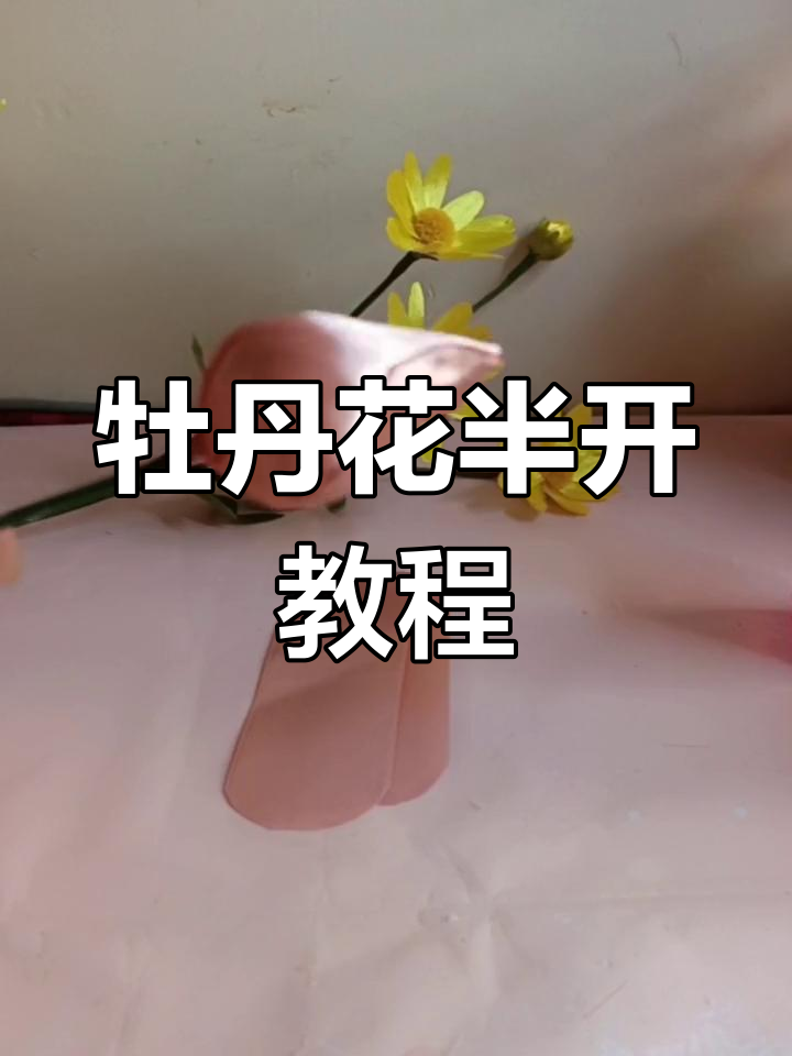 创意手工:牡丹花半开技巧