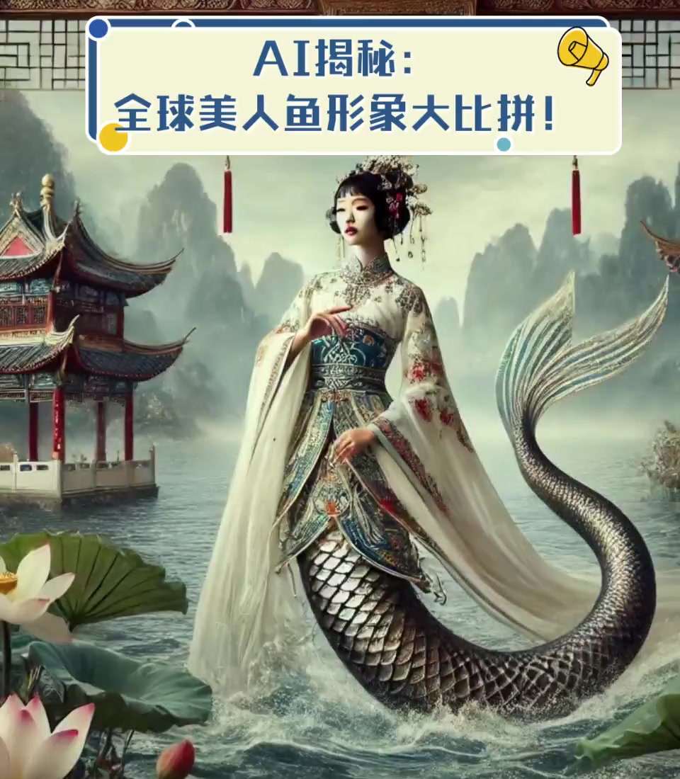 AI揭秘:全球美人鱼形象大比拼!