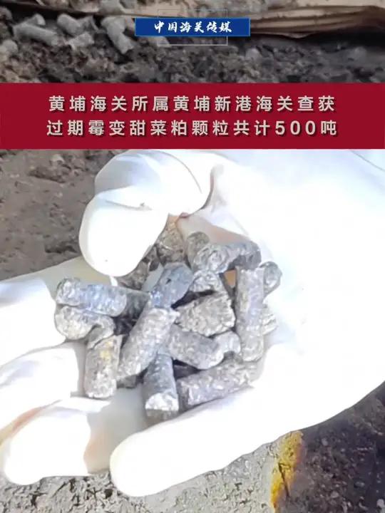 黄埔海关查获过期霉变甜菜粕颗粒共计500吨。黄埔海关过期发霉根据《进出口饲料和饲料添加剂检