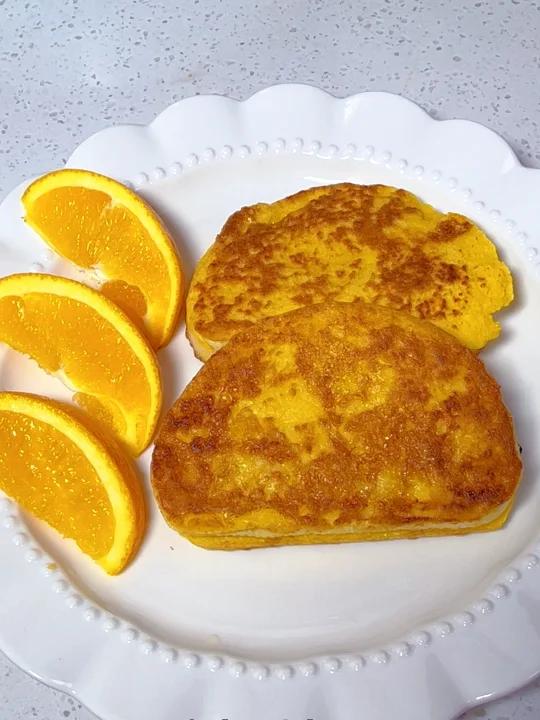 小学生早餐:自制香煎馒头片、红豆豆浆