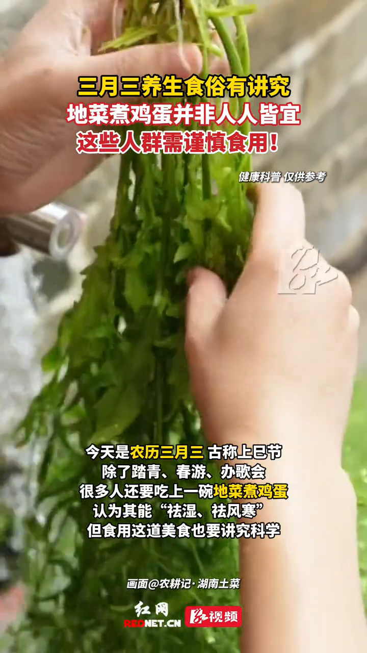 三月三养生食俗有讲究,地菜煮鸡蛋并非人人皆宜