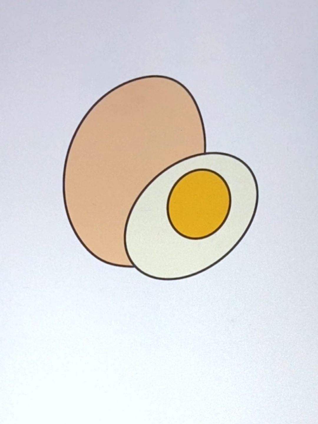 鸡蛋简笔画教程