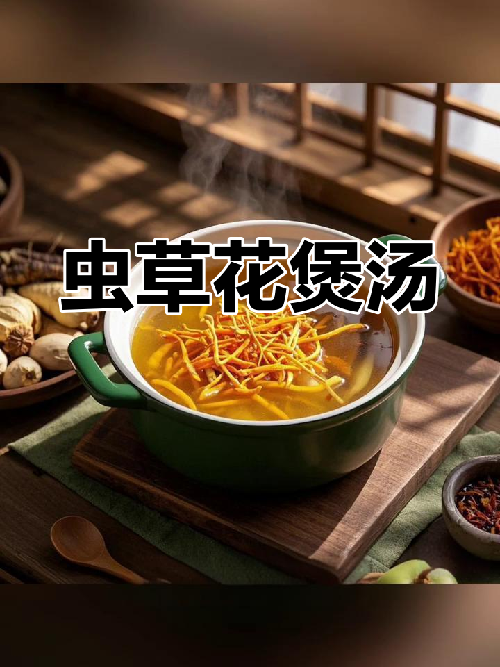 虫草花炖鸡汤,滋补又美味!
