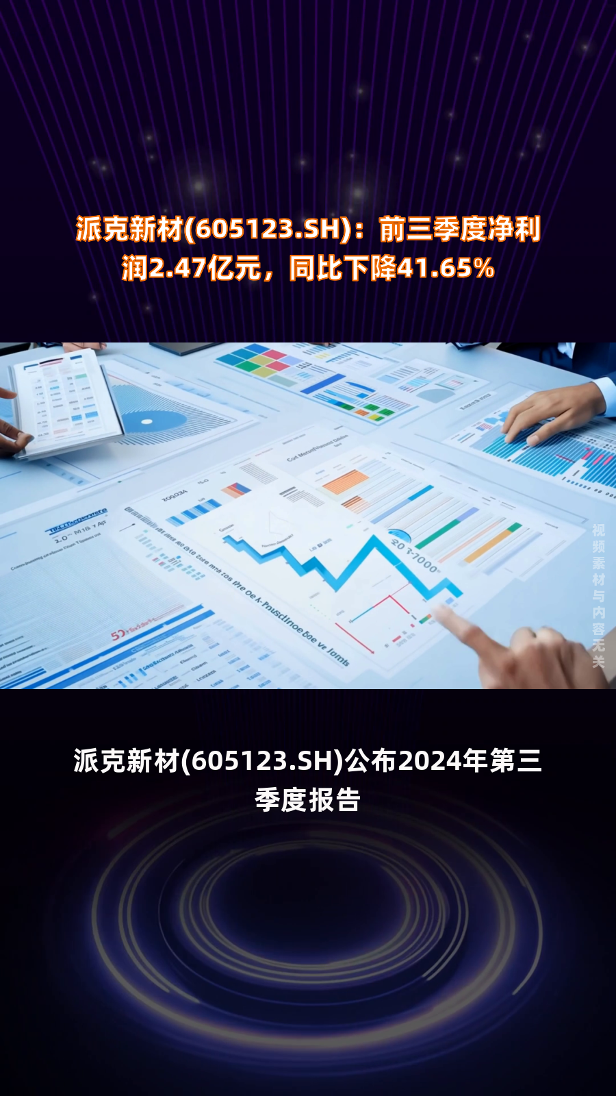 派克新材(605123.SH):前三季度净利润2.47亿元,同比下降41.65%|快报