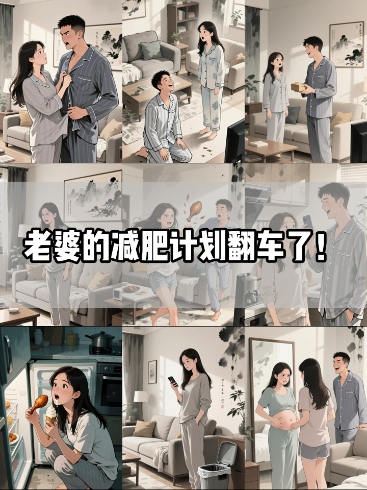 立flag要戒奶茶的老婆，半夜偷吃被老公抓现行！
