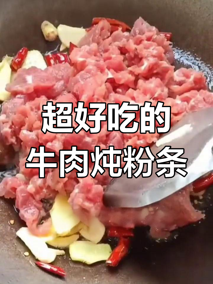 牛肉炖粉条,鲜香美味,早餐必试