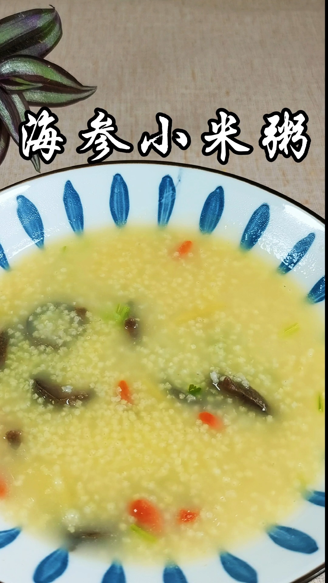 海参小米粥用简单的做法保留海参更多的营养