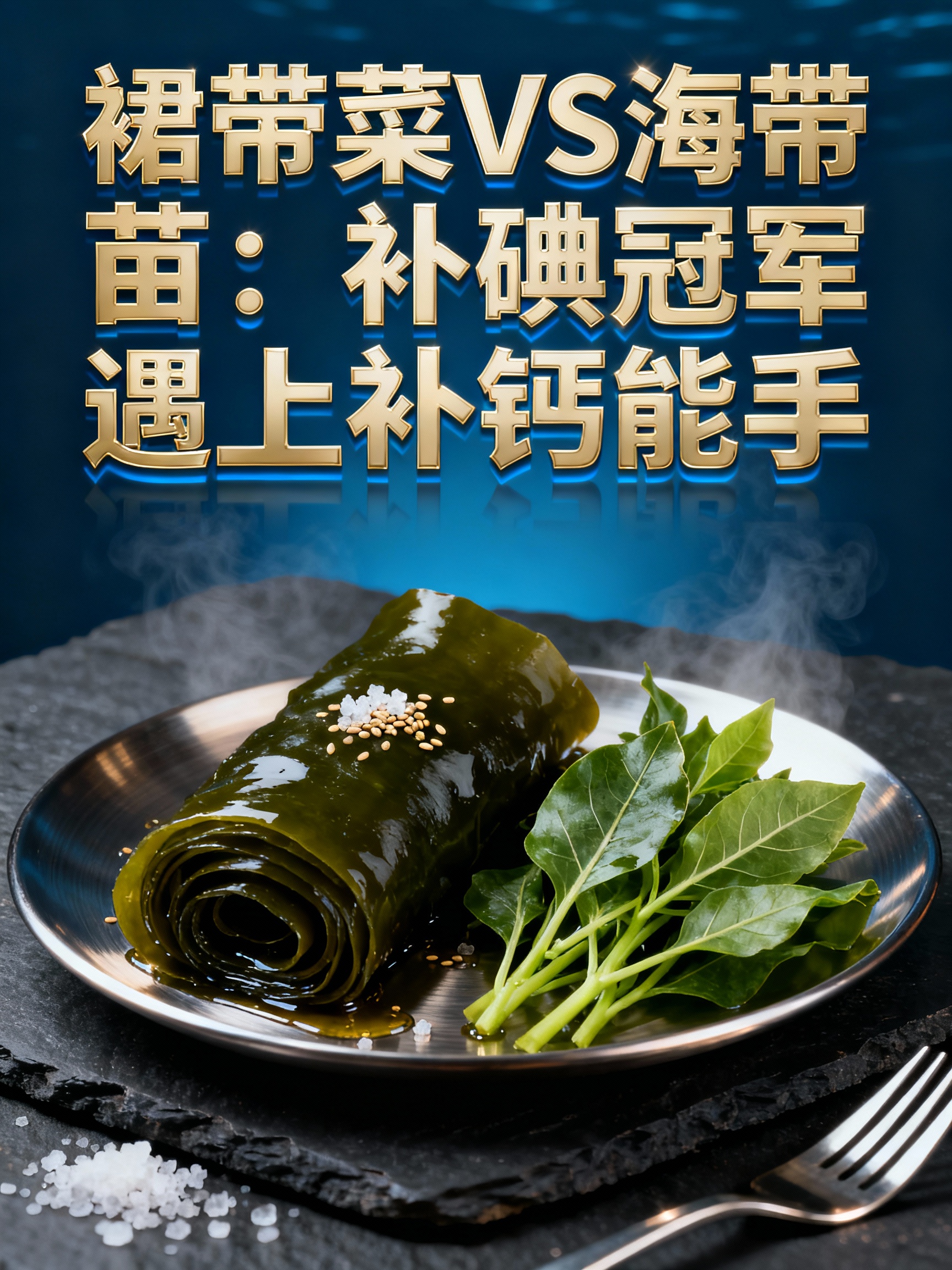 裙带菜VS海带苗：补碘冠军遇上补钙能手