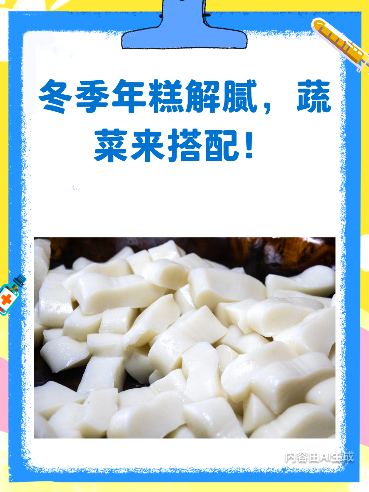 冬季年糕新吃法!搭配蔬菜更解腻