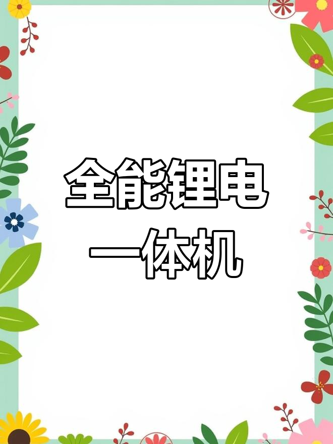 锂电一体机,全能配置,即刻使用,顺丰速递直达
