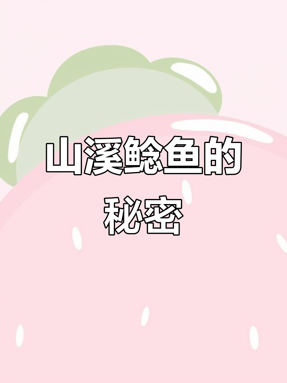 首次亲眼见到山溪鲶鱼,肉质鲜嫩,泉水滋养使其长不大