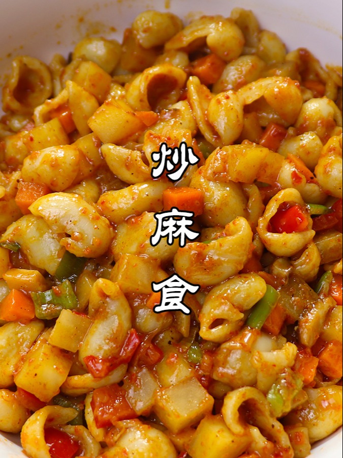 炒麻食这样做,一次能吃3大碗