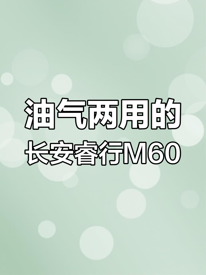 油气两用的长安睿行M60