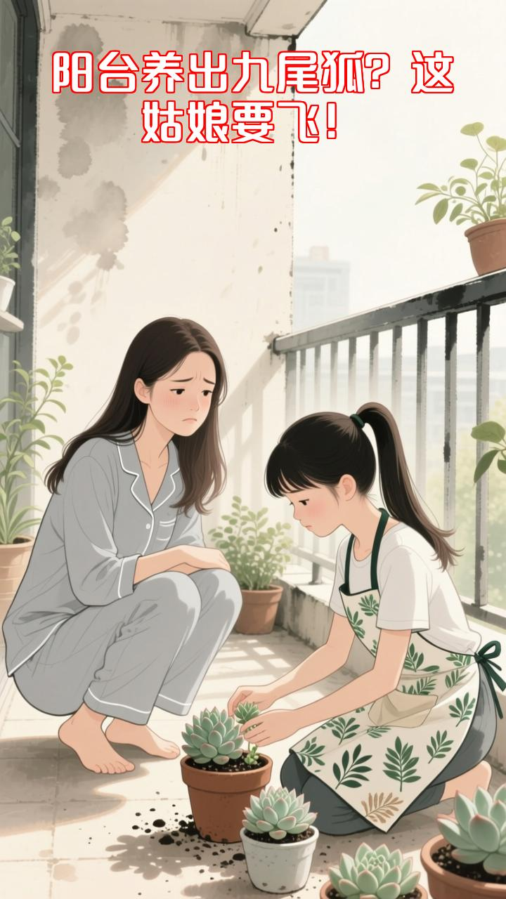 姑娘阳台养多肉,养出九尾狐惊呆全网!