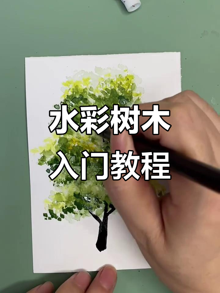 零基础水彩画树,轻松学会画出美丽风景