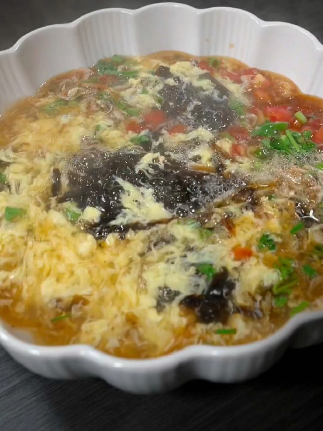 西红柿紫菜鸡蛋汤