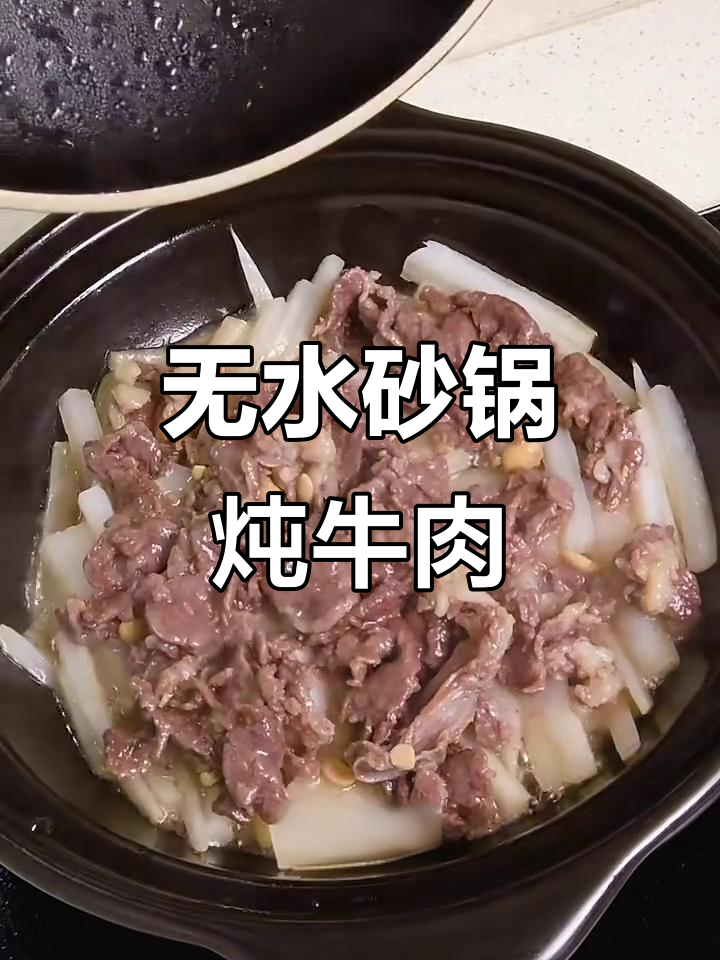 砂锅萝卜牛肉煲，鲜嫩又简单，零水做法更美味