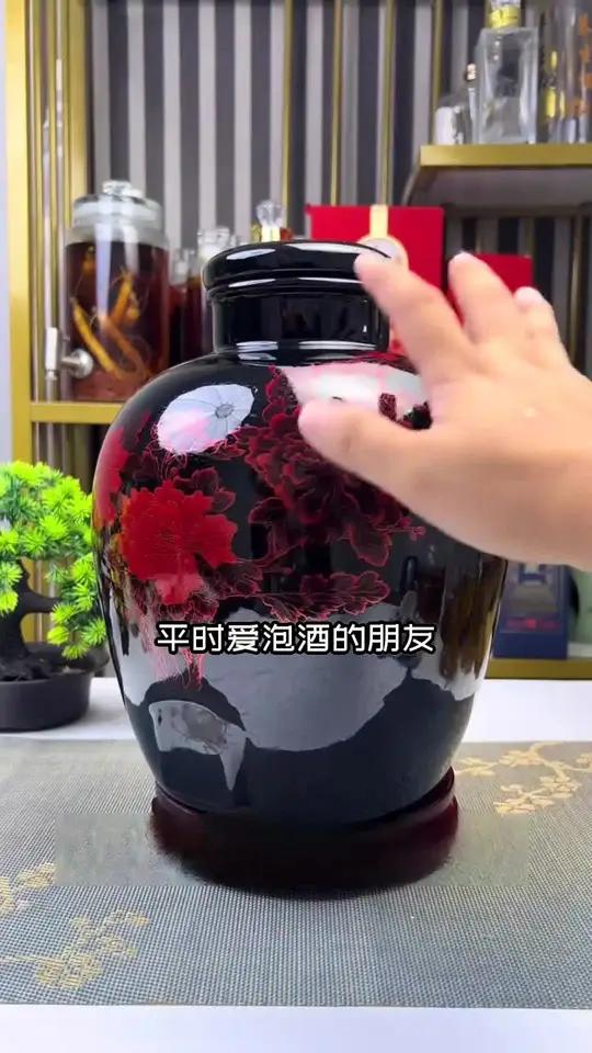 景德镇陶瓷加厚酒坛子泡酒缸10斤20斤30斤50斤装酒罐窖藏家用酒壶 #酒坛 #泡酒瓶 #