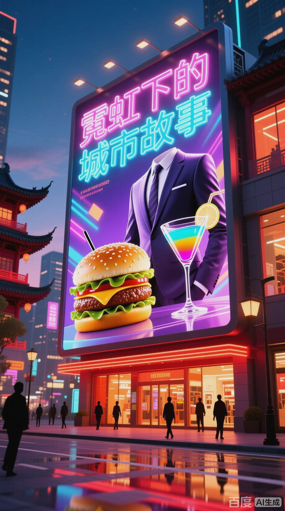 繁华商场,多彩广告世界
