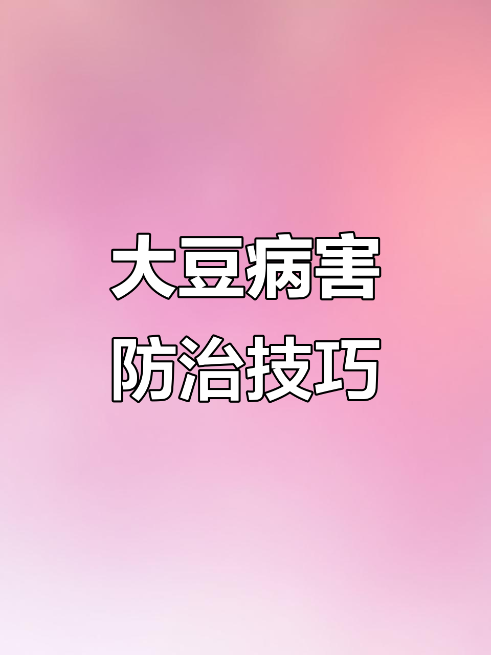 大豆种植常见病害与防治方法,锈病、褐斑病等全解析