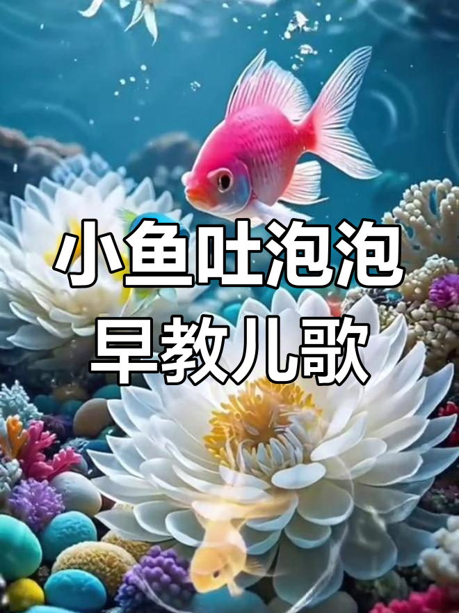 0-3岁早教儿歌:小鱼吐泡泡,趣味启蒙动画