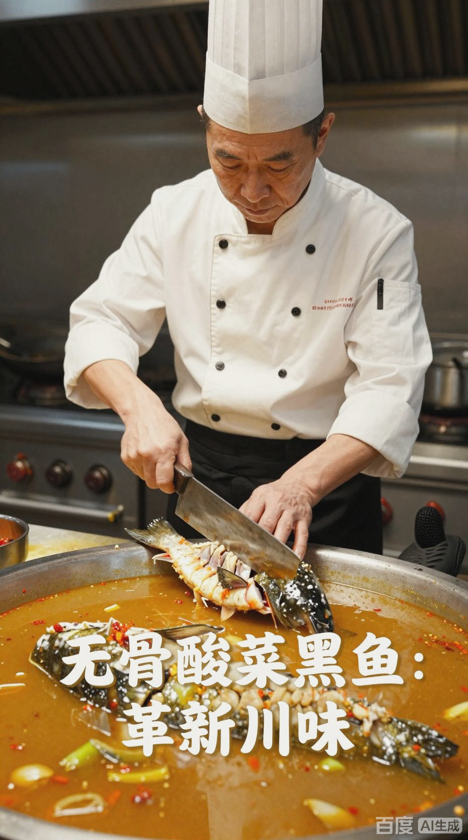 无骨酸菜黑鱼，革新川菜演绎