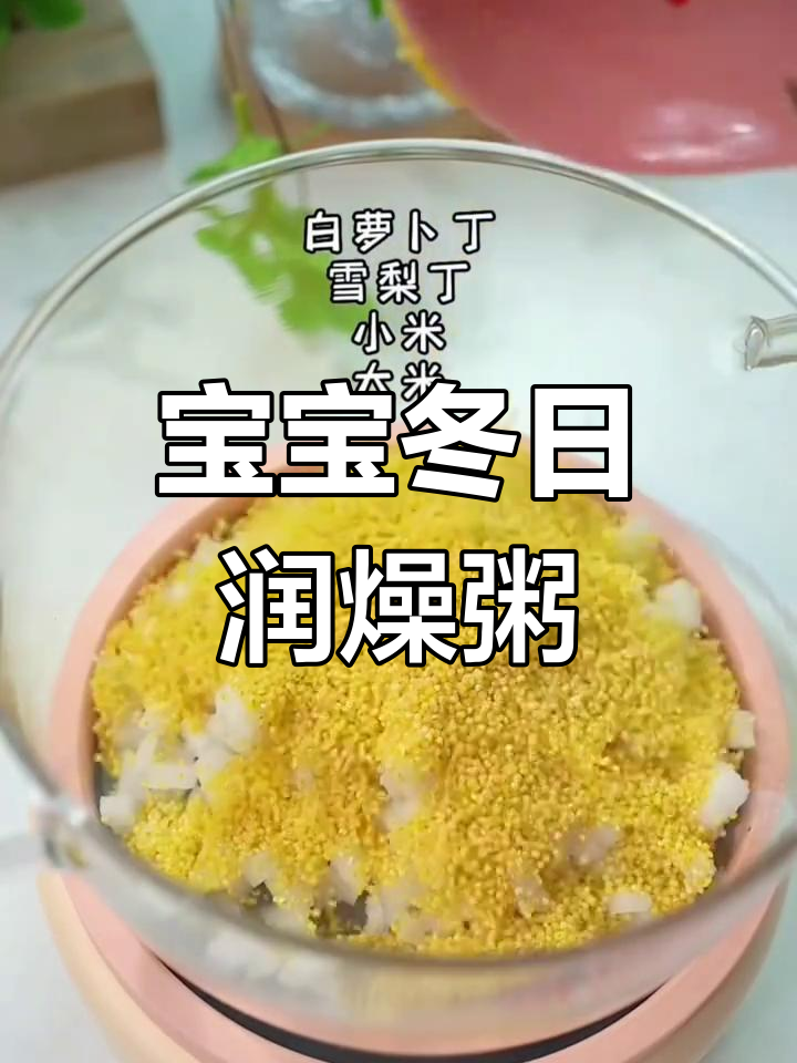 冬季干燥,给宝宝煮这款清甜萝卜雪梨粥,润燥又好喝