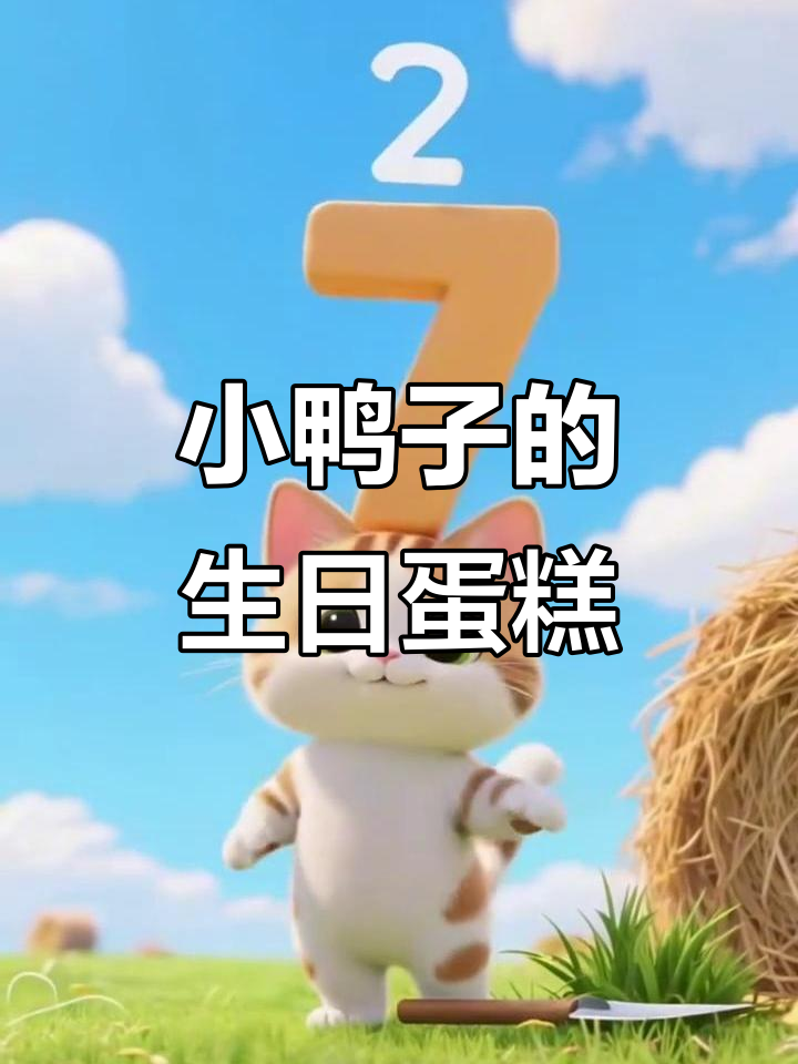小鸭子过生日,数一数它的生日蛋糕有几层!