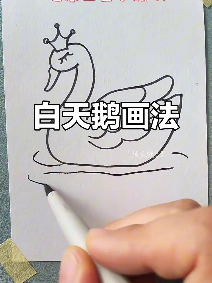 白天鹅简笔画，轻松画出美丽与高贵