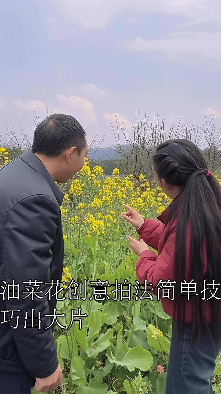 油菜花创意拍法简单技巧出大片