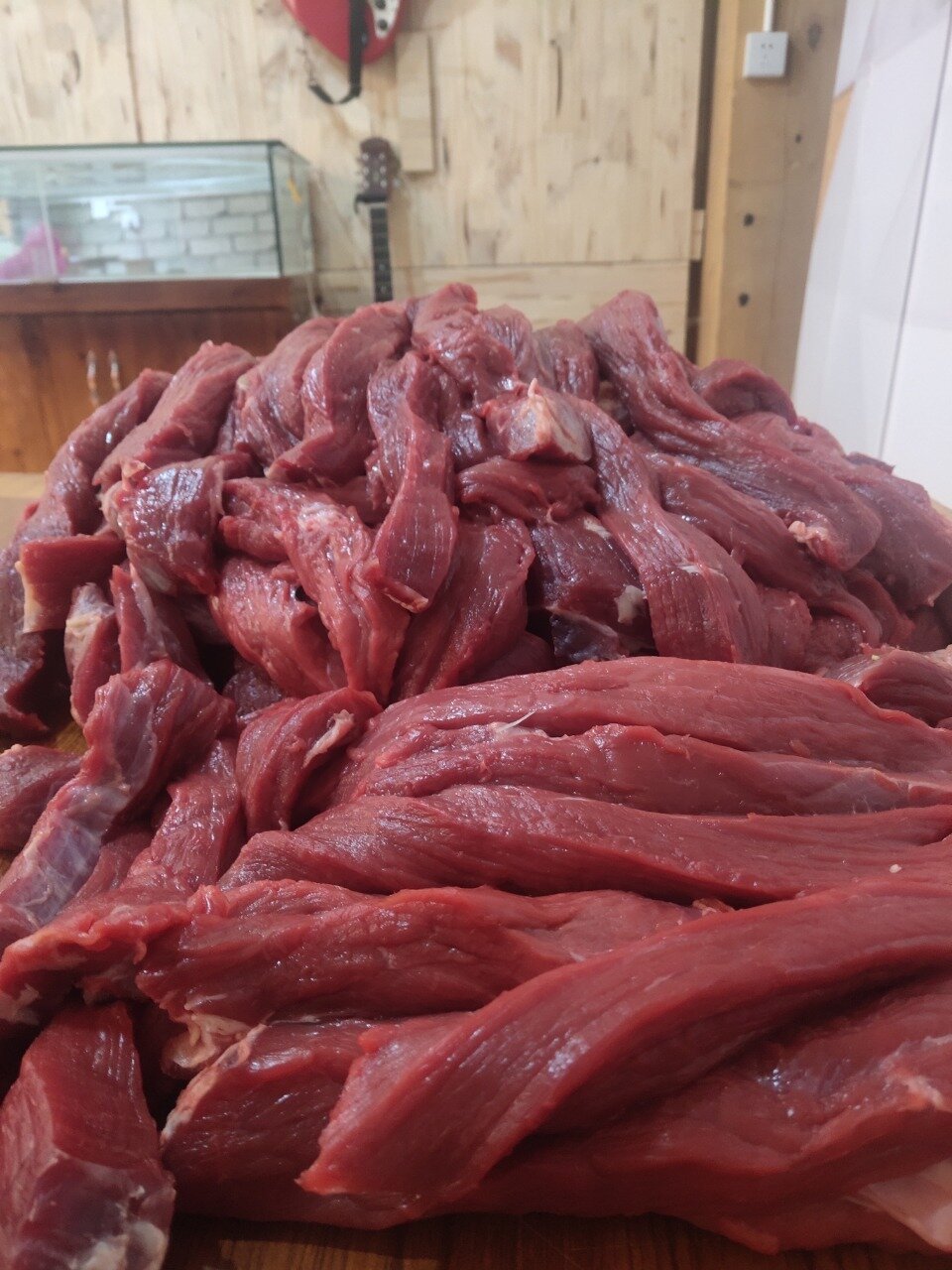 正宗风干牦牛肉干制作过程