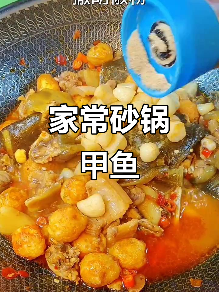 砂锅甲鱼煲,去腥又美味,家常做法轻松学