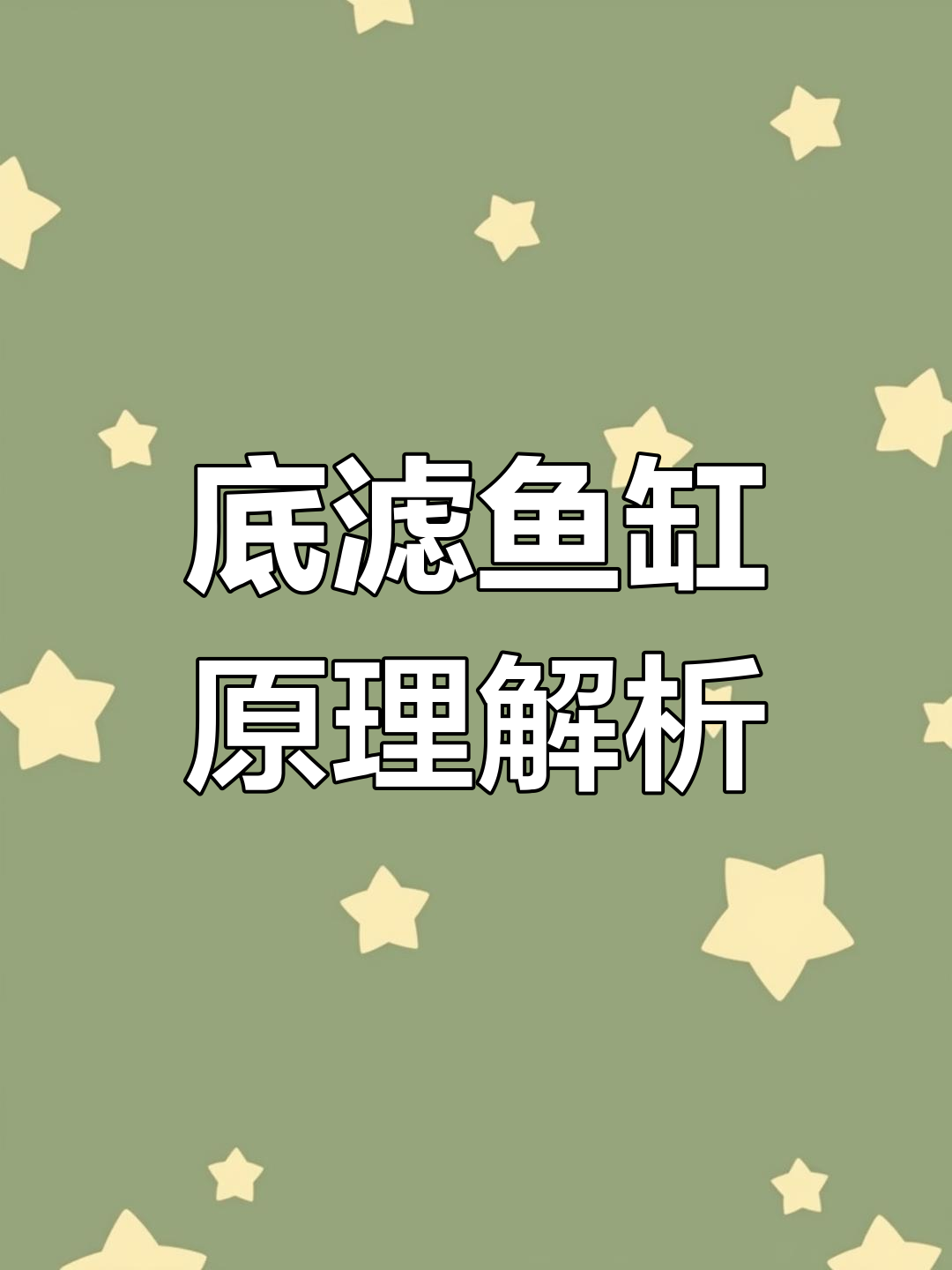用两个缸简单解释底滤鱼缸工作原理,原来这么有趣!