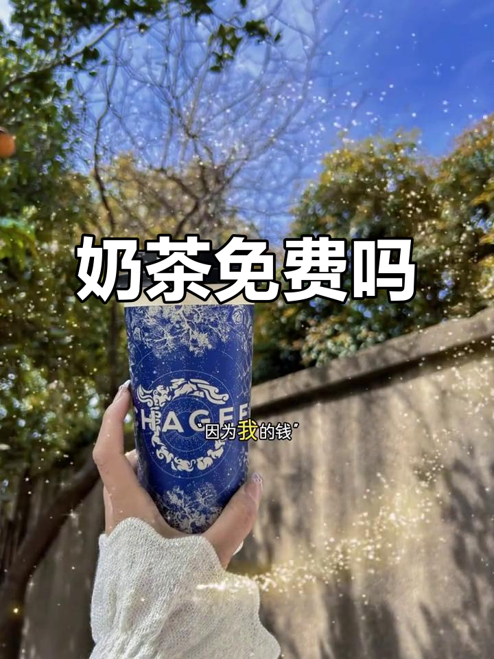 能否请我喝杯奶茶?我的钱得花在更重要的事上!