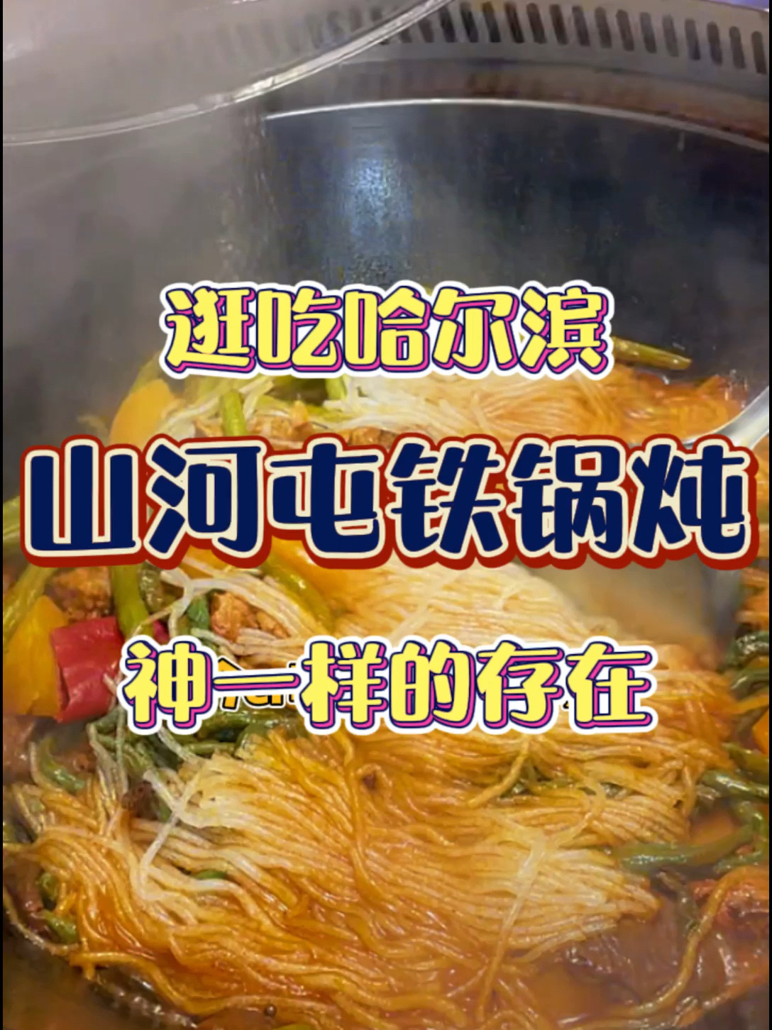 哈尔滨探店|山河屯铁锅炖神一样的存在