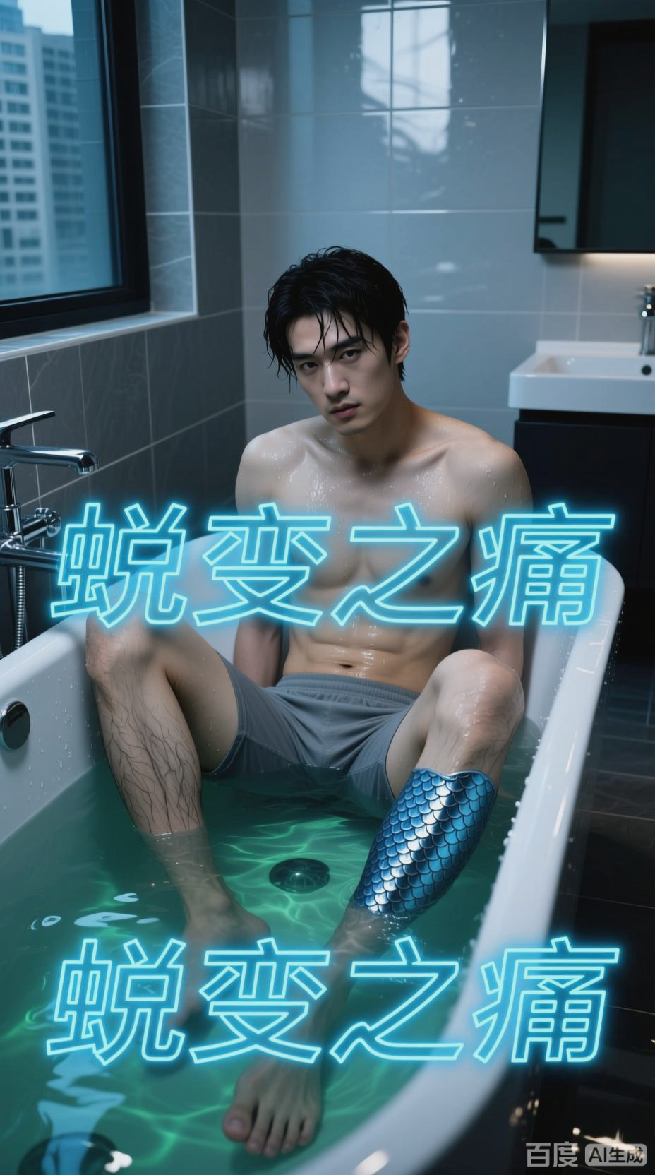 浴缸惊变，半人半鱼的挣扎