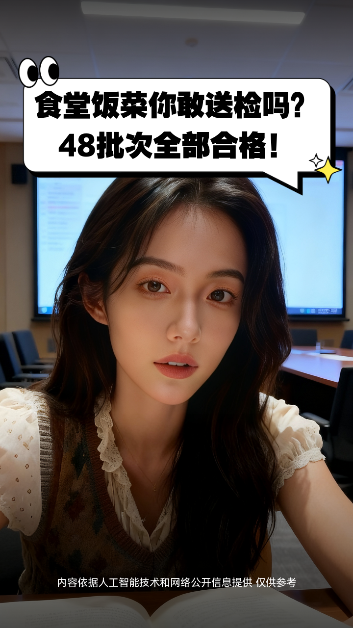 食堂饭菜你敢送检吗？48批次全部合格！